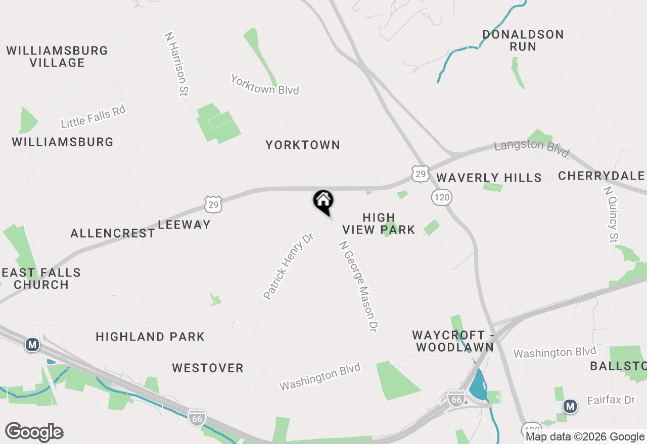 Map of 2150 Patrick Henry Drive, Arlington, VA 22205