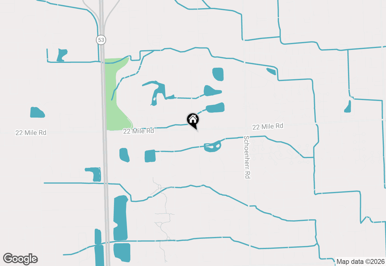 Map of 12650 22 Mile Road, Utica, MI 48315