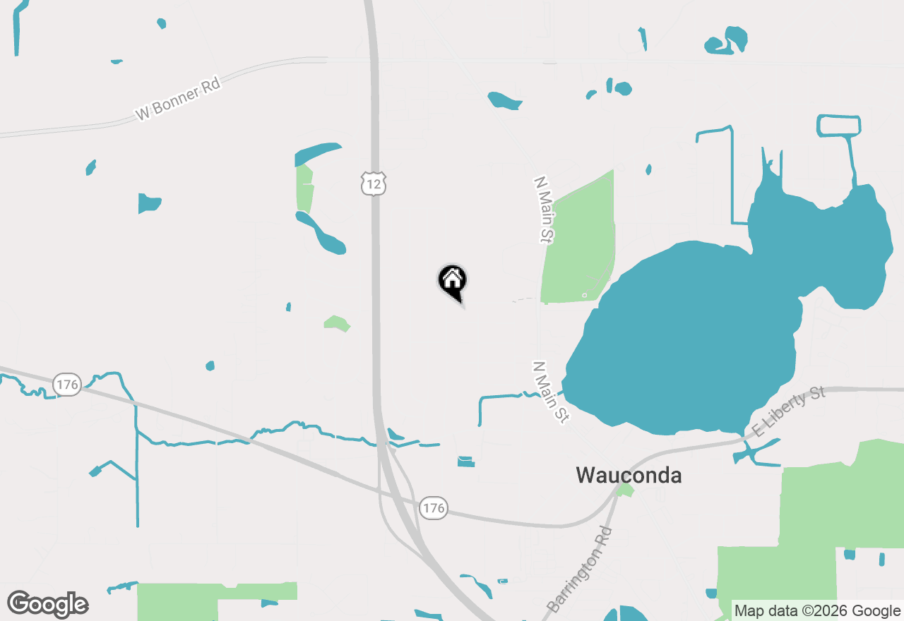 Map of 426 Brown Street, Wauconda, IL 60084