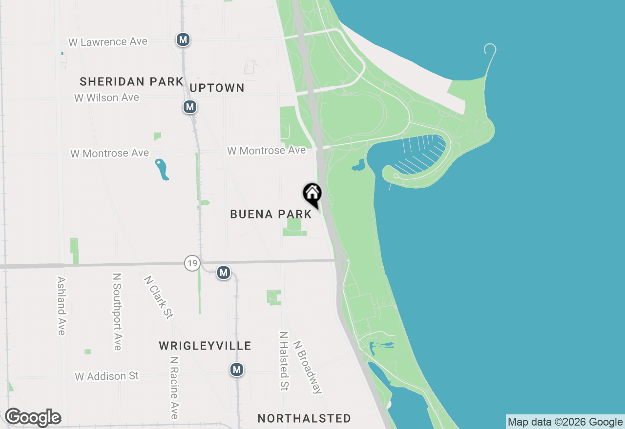 Map of 4170 N Marine Drive #12H, Chicago, IL 60613