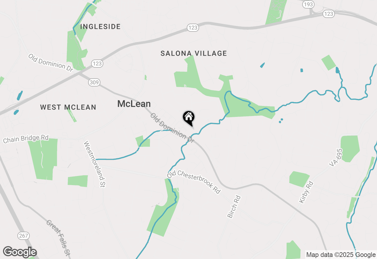 Map of 6604 Mclean Court, Mclean, VA 22101