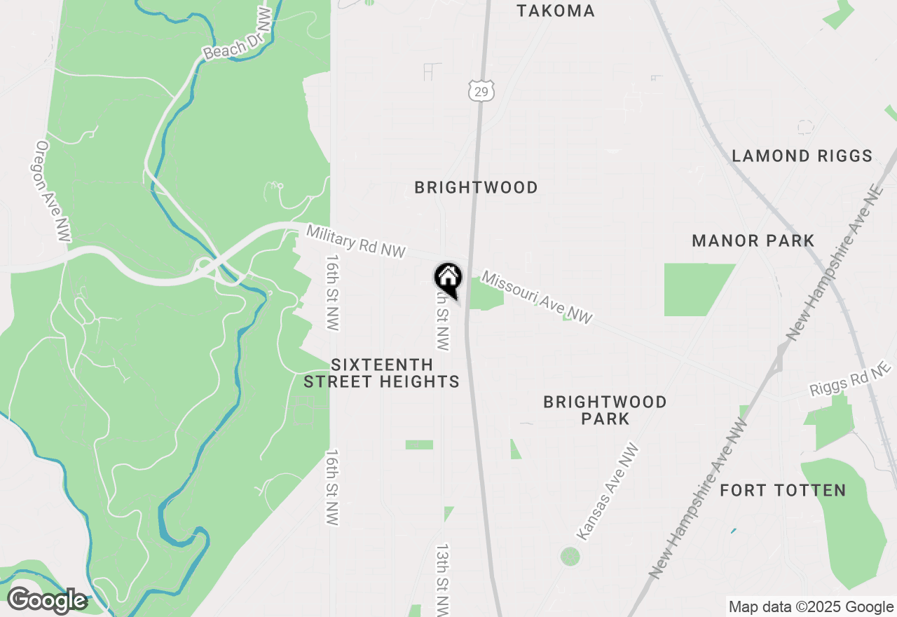 Map of 5723 13th Street Nw, Washington, DC 20011