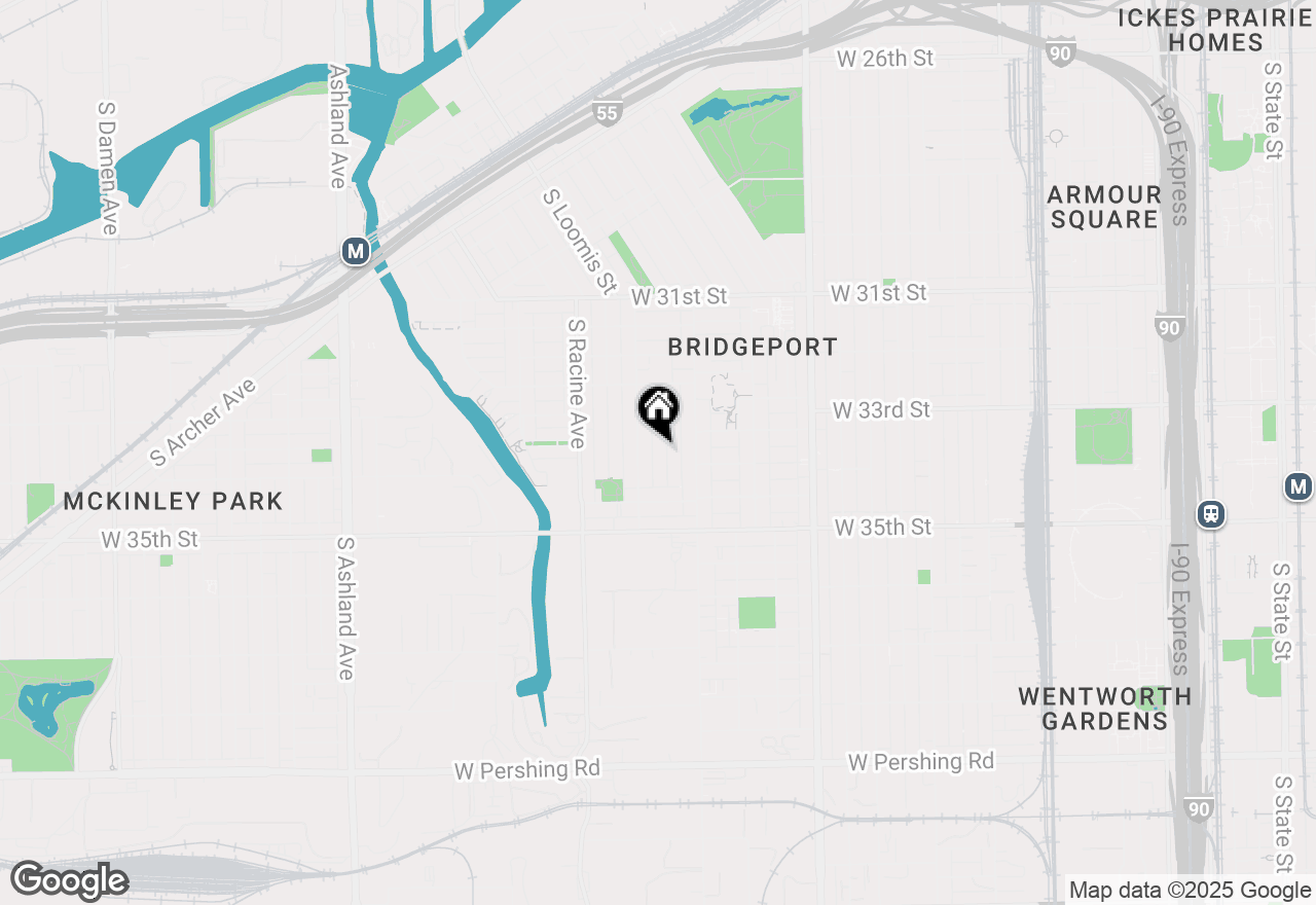 Map of 3340 S Carpenter Street #2F, Chicago, IL 60608