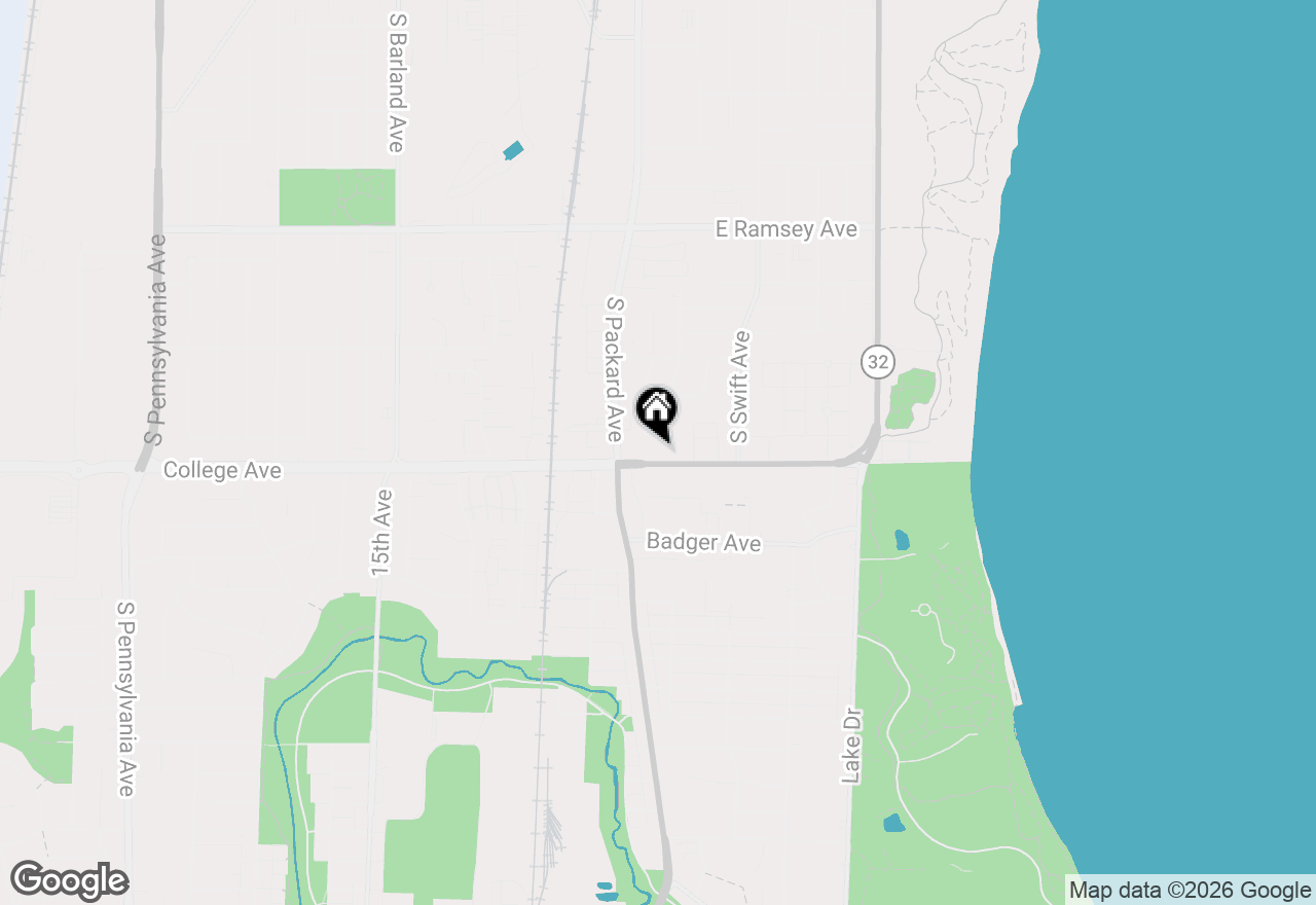 Map of 3624 E College Ave, Cudahy, WI 53110