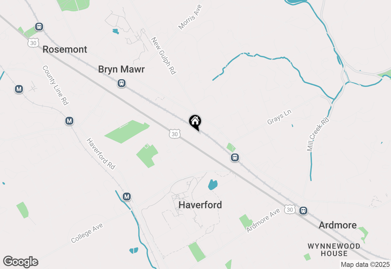 Map of 508 Old Lancaster Road, Haverford, PA 19041