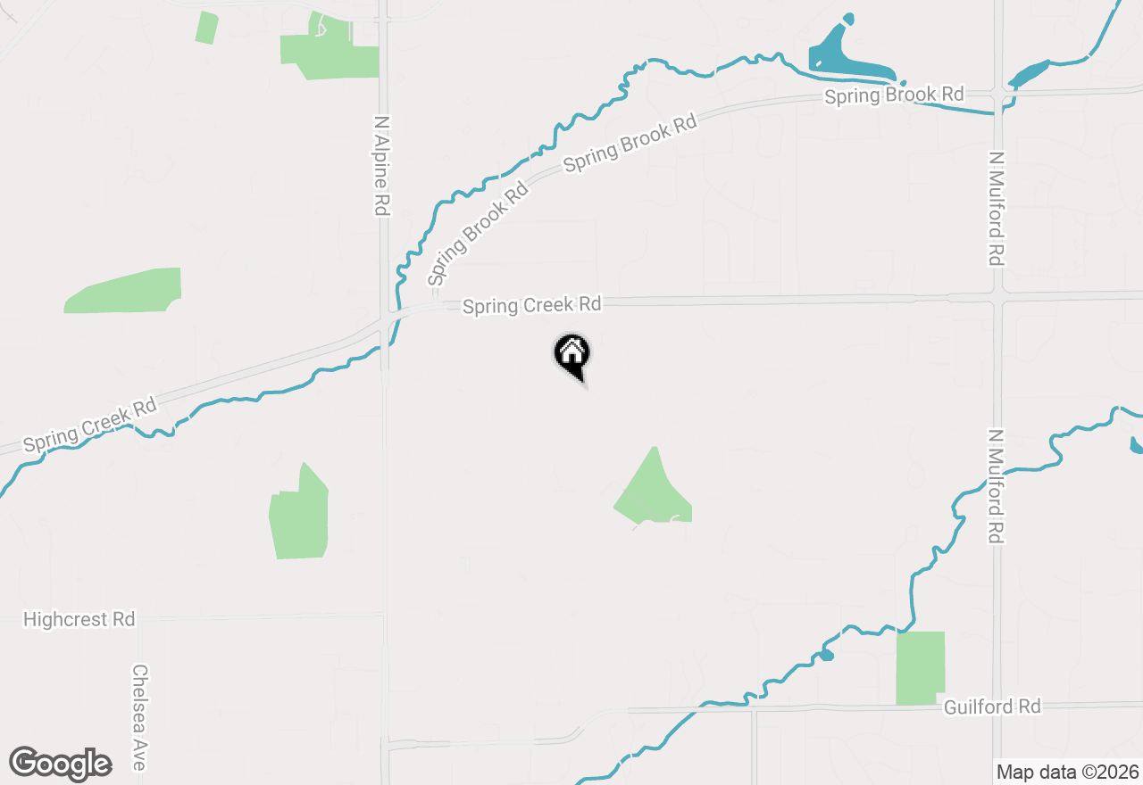 Map of 4966 Brigadoon Road, Rockford, IL 61107