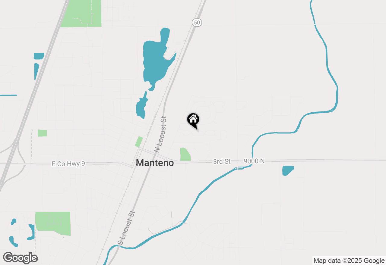 Map of 36 Maple Ridge Drive, Manteno, IL 60950