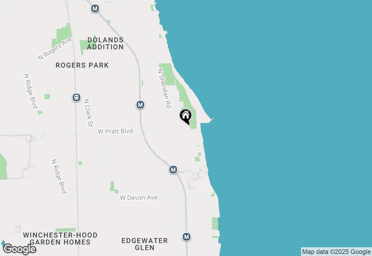 Map of 1118 W Pratt Boulevard #2, Chicago, IL 60626