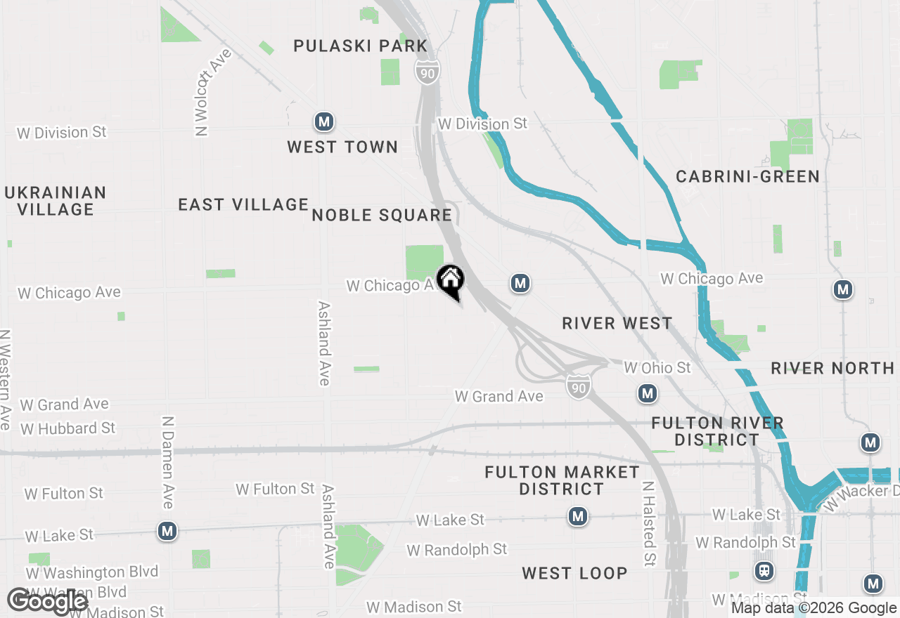 Map of 720 N Elizabeth Street #1, Chicago, IL 60642