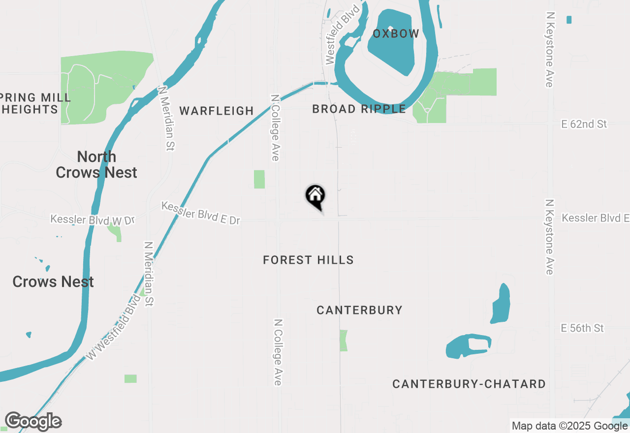 Map of 914 Kessler Blvd E Drive, Indianapolis, IN 46220