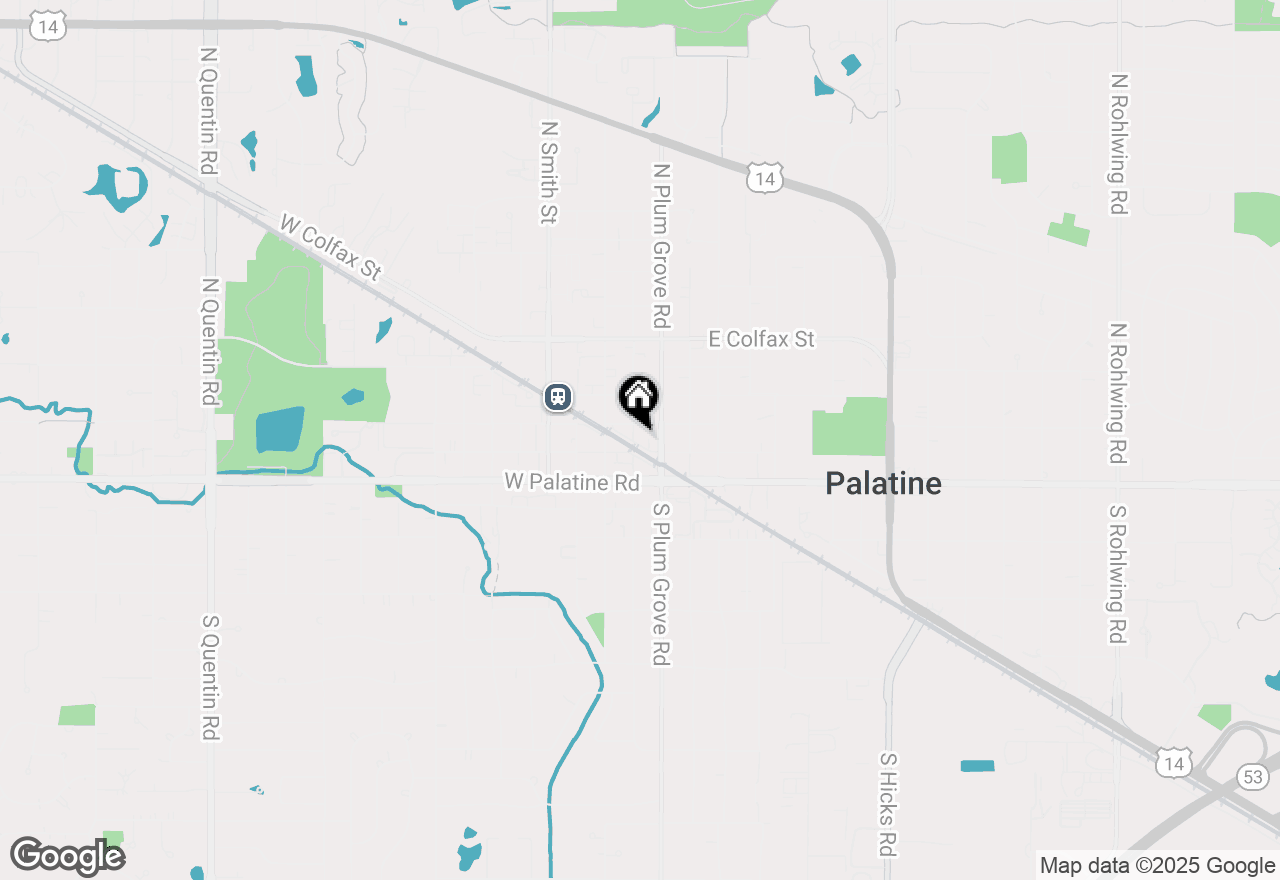 Map of 24 W Station Street #211, Palatine, IL 60067
