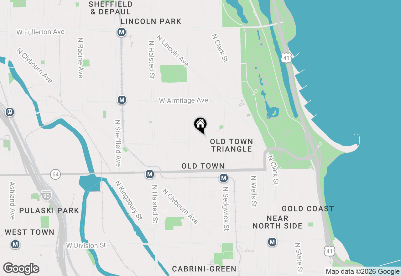 Map of 1755 N Mohawk Street, Chicago, IL 60614