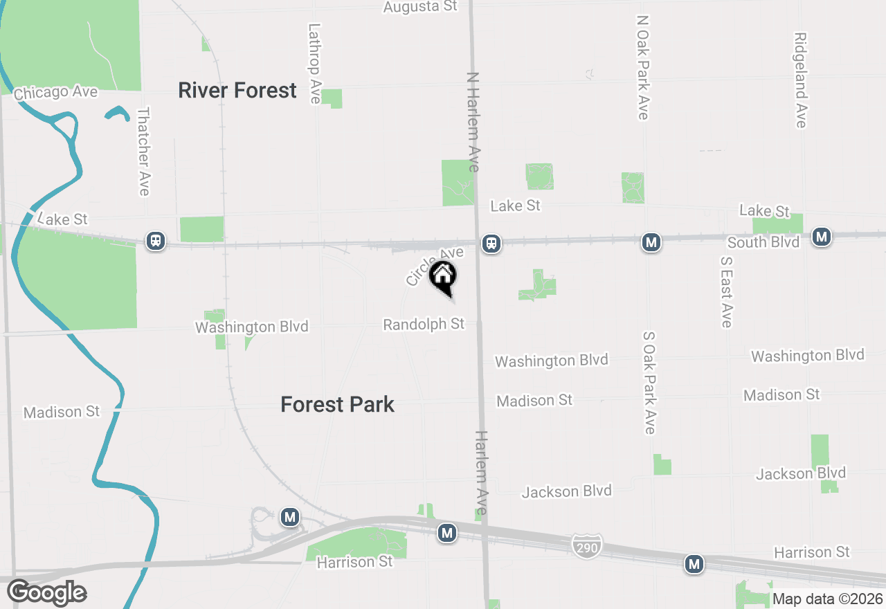 Map of 7240 Dixon Street #A, Forest Park, IL 60130