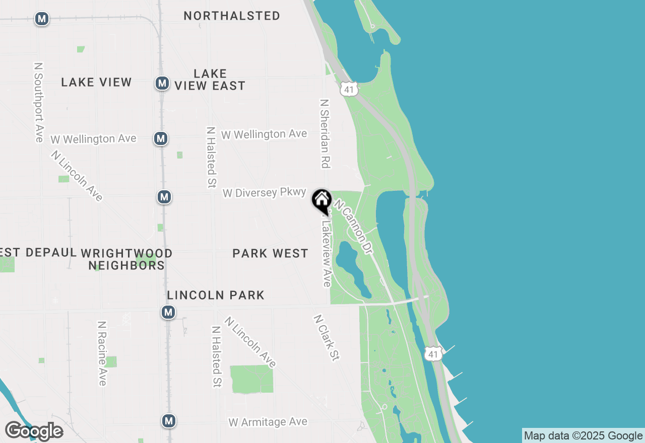 Map of 2650 N Lakeview Avenue #2705, Chicago, IL 60614