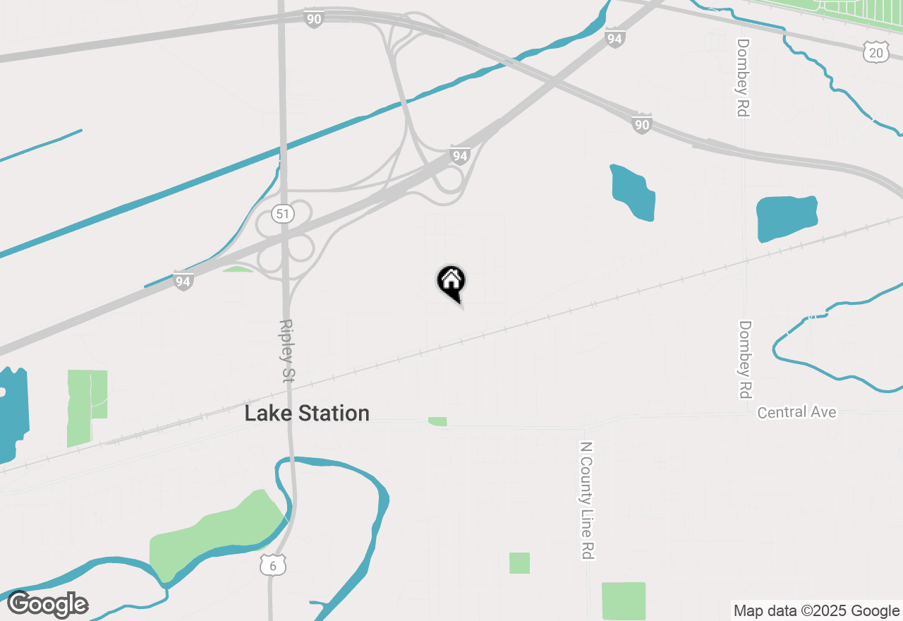 Map of 2095 Vanderburg Street, Lake Station, IN 46405