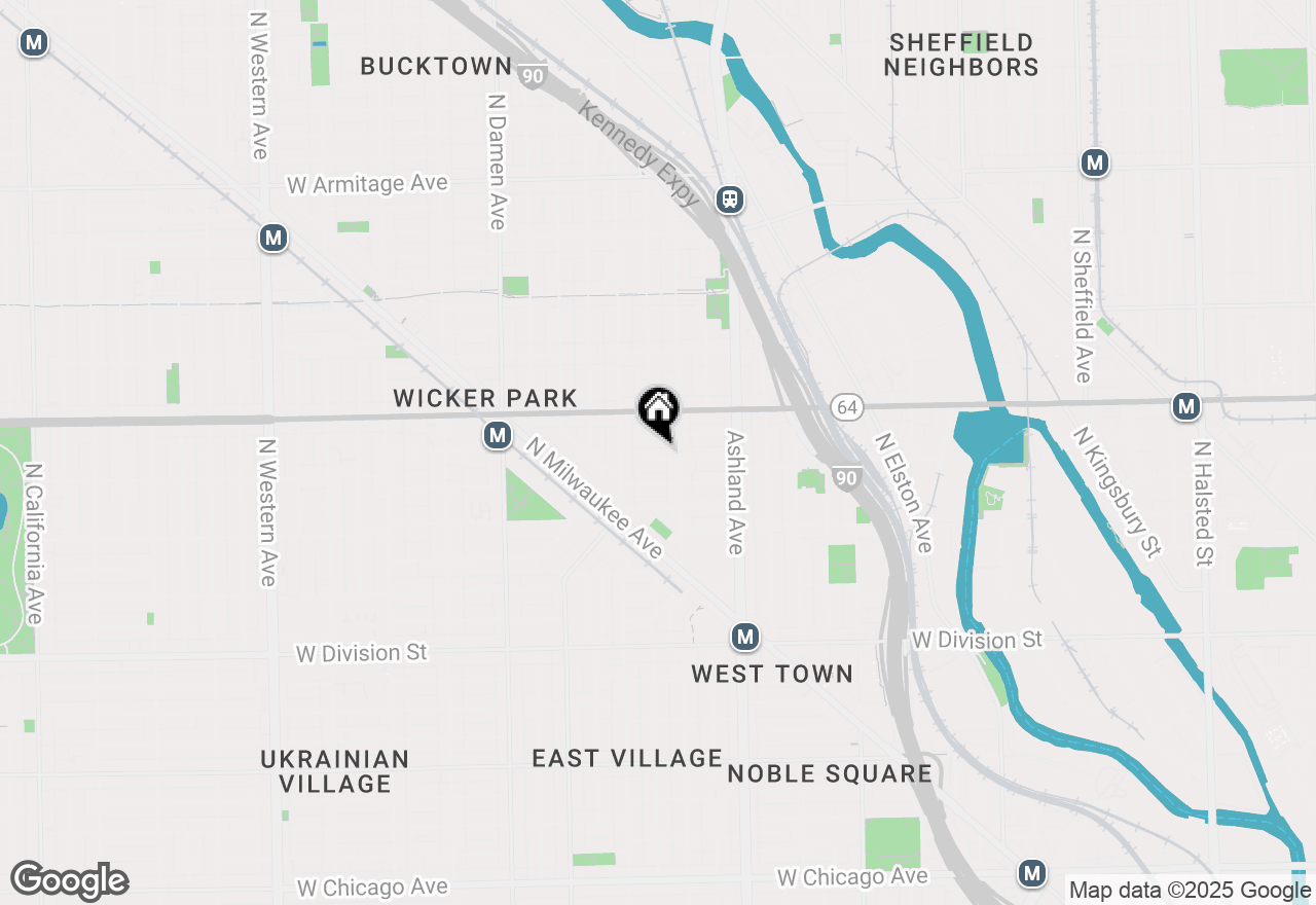 Map of 1720 W Le Moyne Street #201, Chicago, IL 60622
