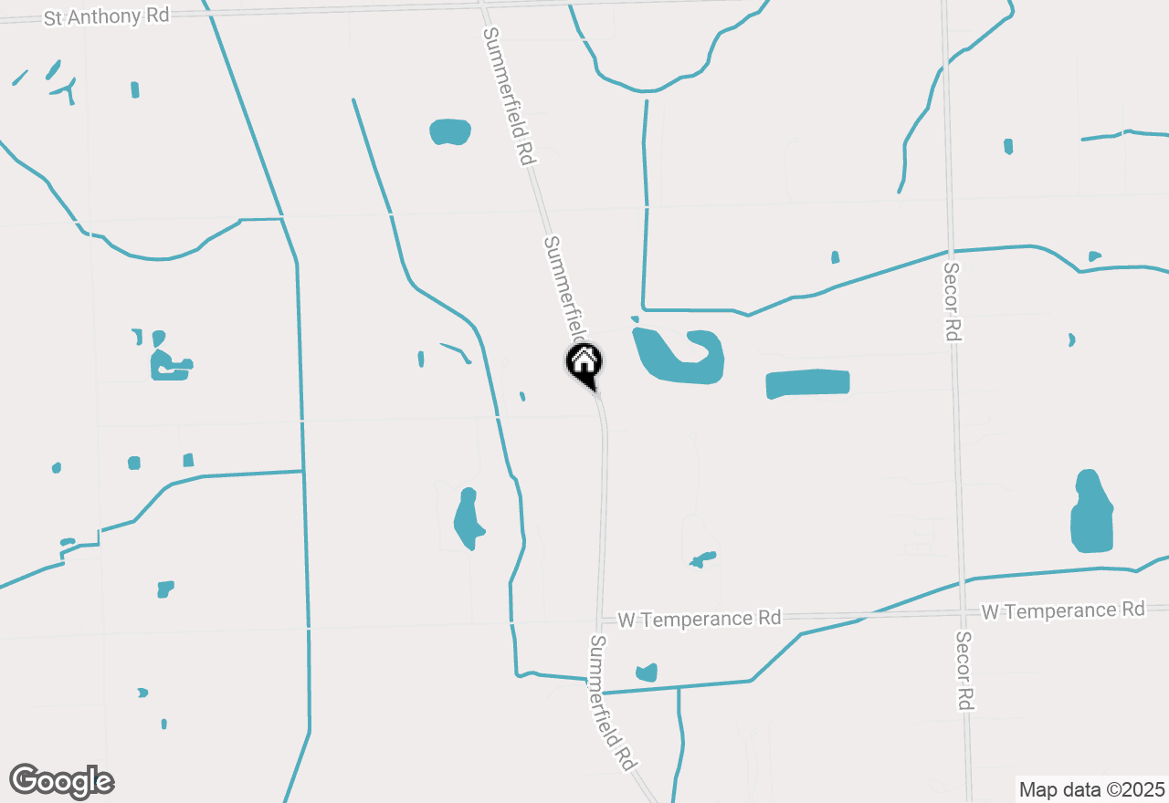 Map of 9411 Summerfield Road, Temperance, MI 48182