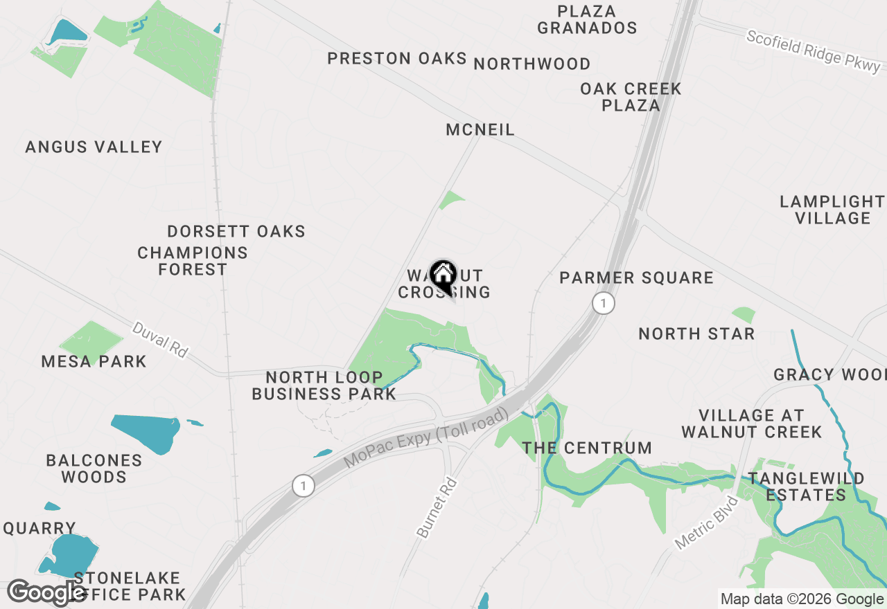 Map of 3411 Ambleside Dr, Austin, TX 78759