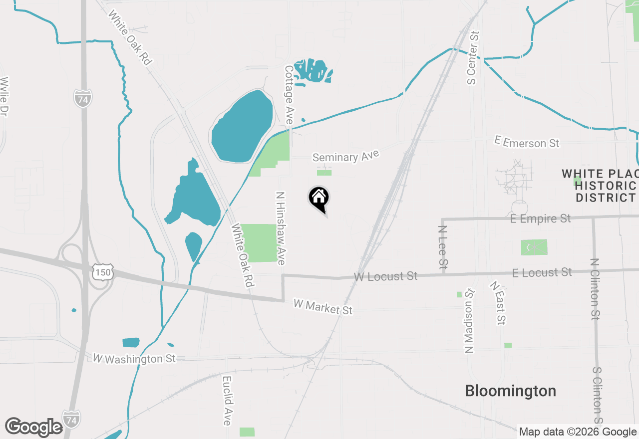 Map of 1101 N Western Avenue, Bloomington, IL 61701