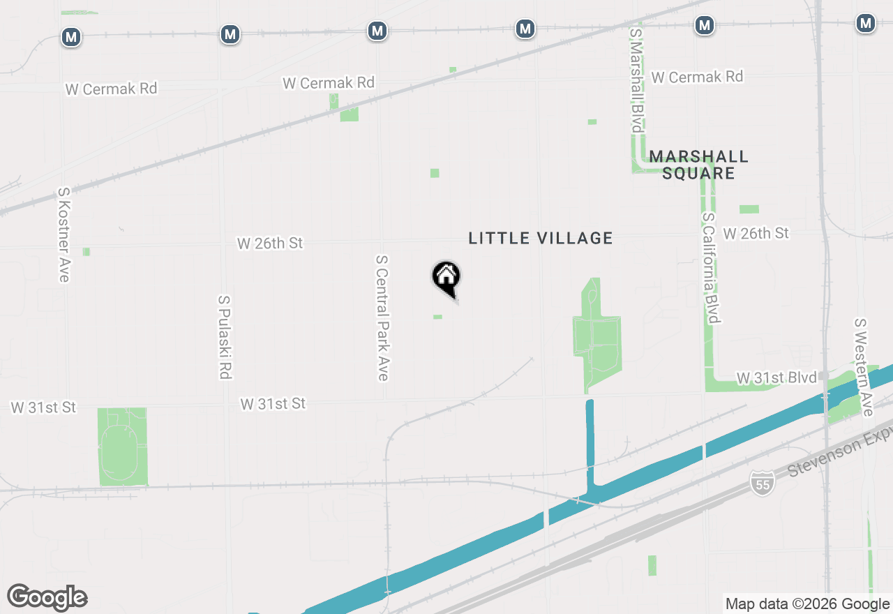 Map of 2741 S Trumbull Street #1, Chicago, IL 60623