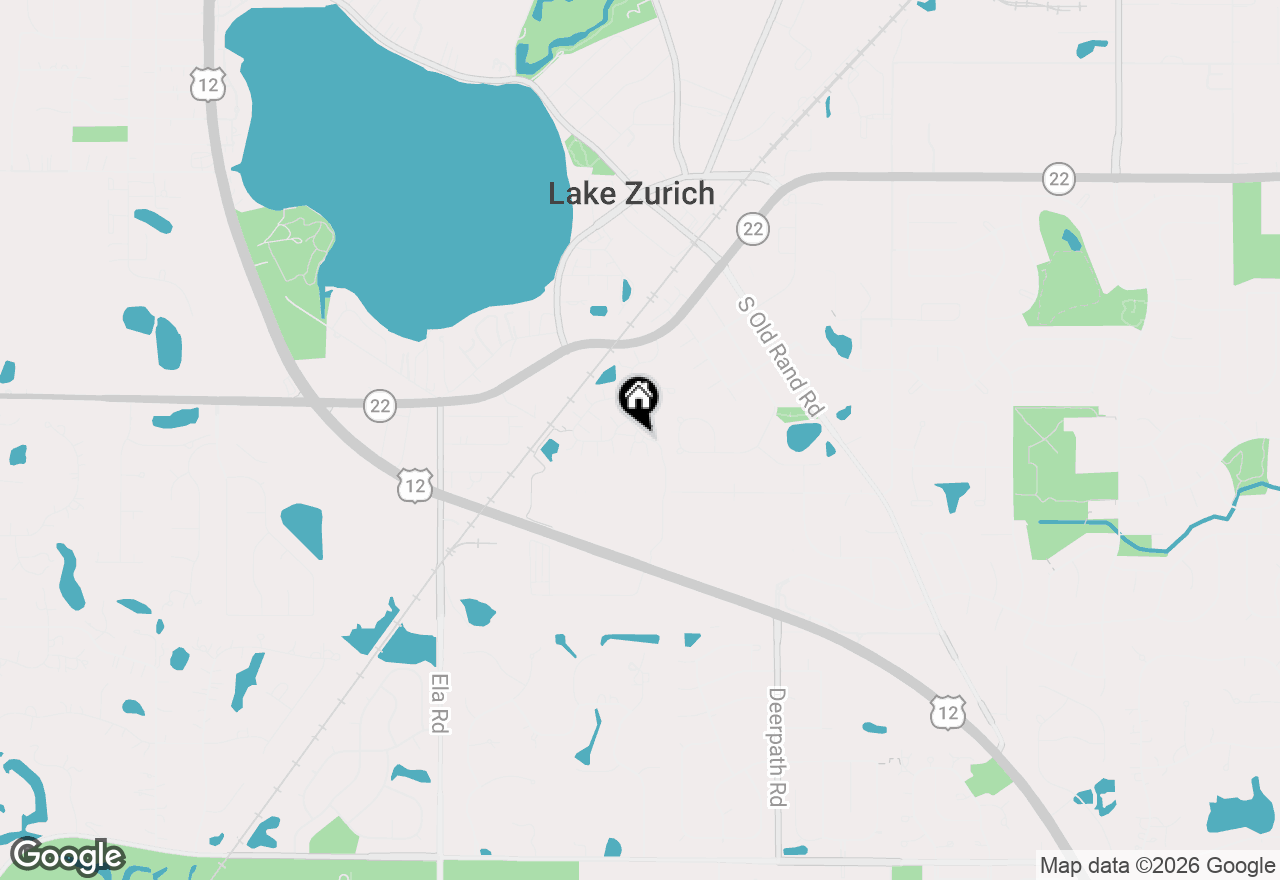 Map of 742 June Terrace, Lake Zurich, IL 60047