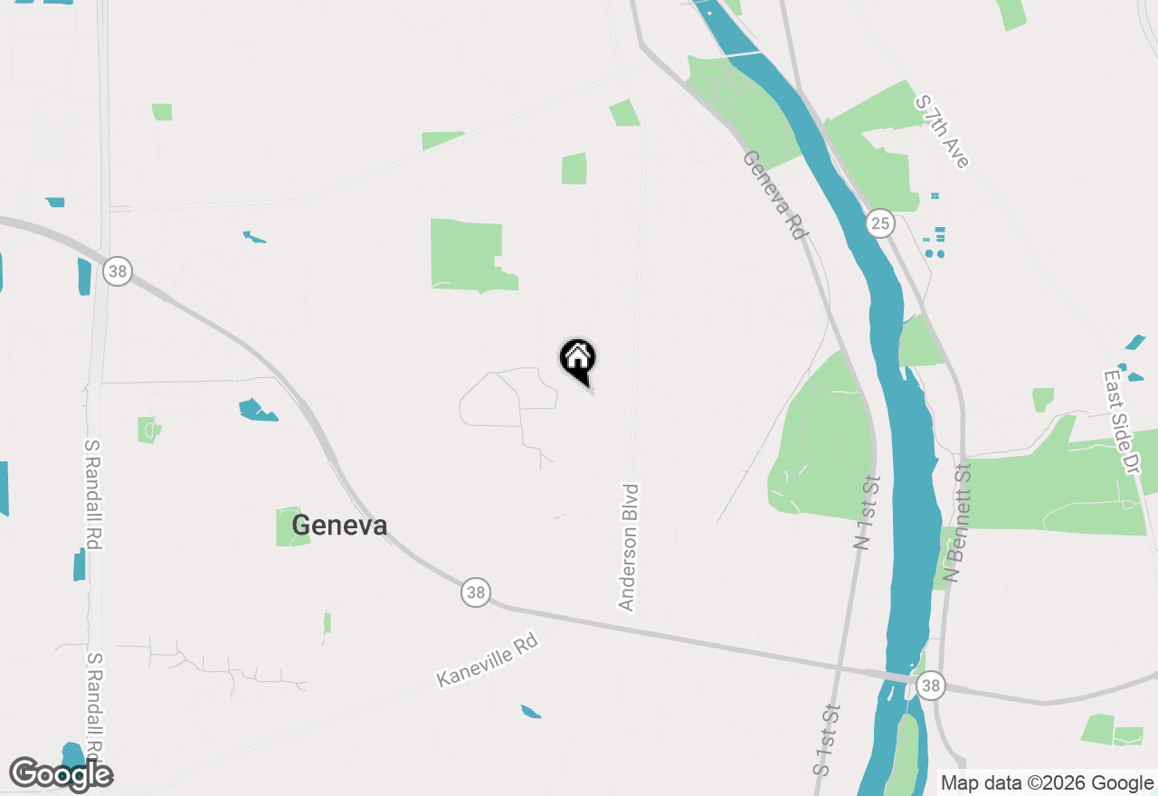 Map of 728 N Lincoln Avenue, Geneva, IL 60134