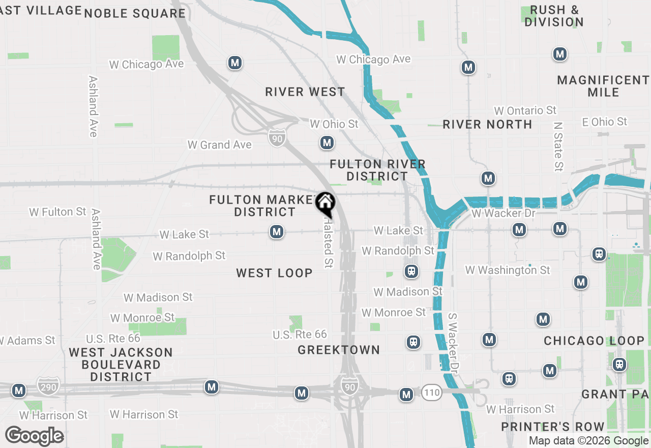 Map of 210 N Halsted Street #4, Chicago, IL 60661