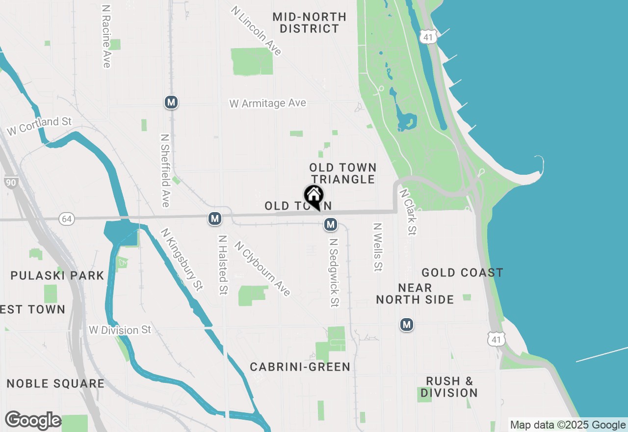 Map of 437 W North Avenue #505, Chicago, IL 60610