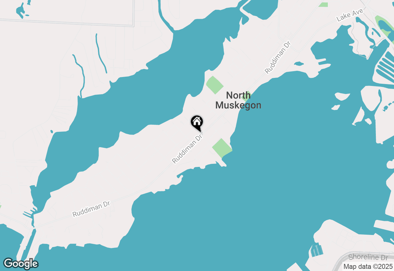 Map of 1018 Ruddiman Drive, Muskegon, MI 49445