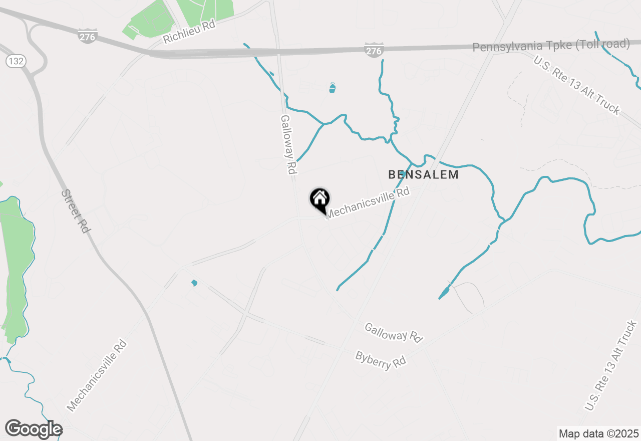 Map of 2205 Lillian Drive, Bensalem, PA 19020