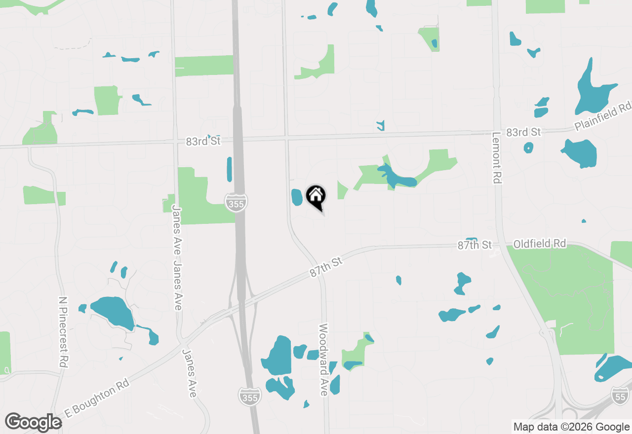 Map of 1874 Fulton Street, Woodridge, IL 60517