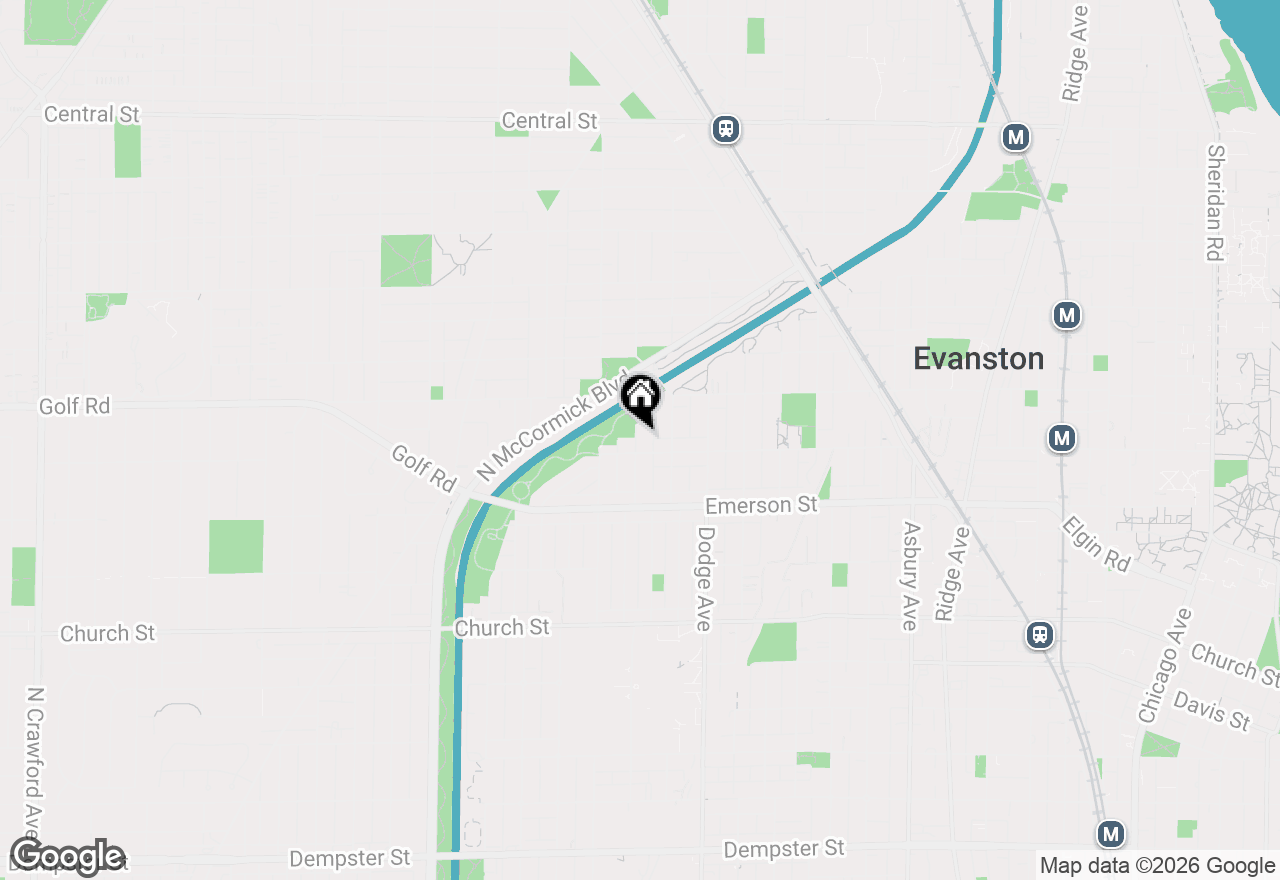 Map of 2011 Grey Avenue, Evanston, IL 60201