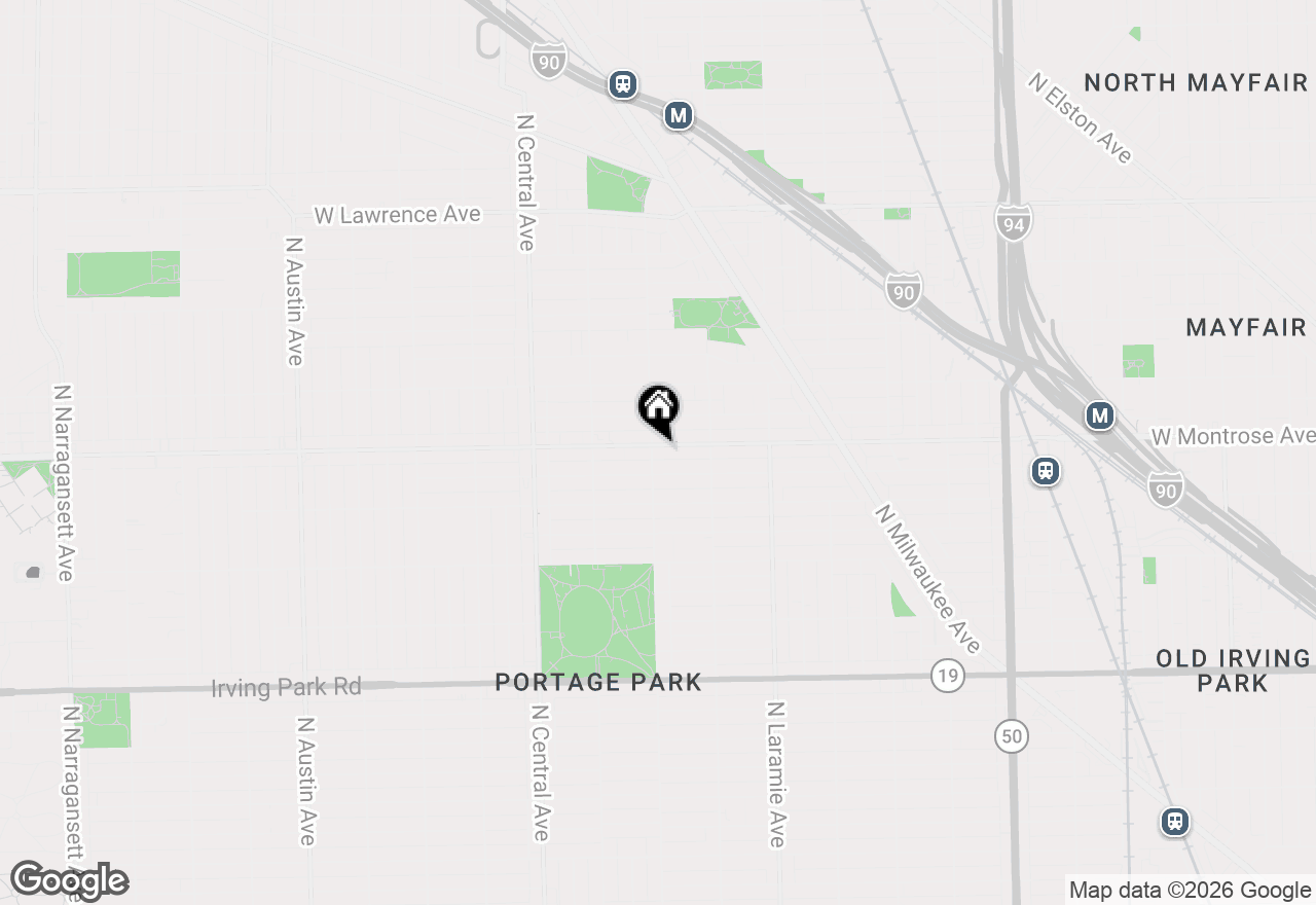 Map of 5357 W Montrose Avenue #2, Chicago, IL 60641