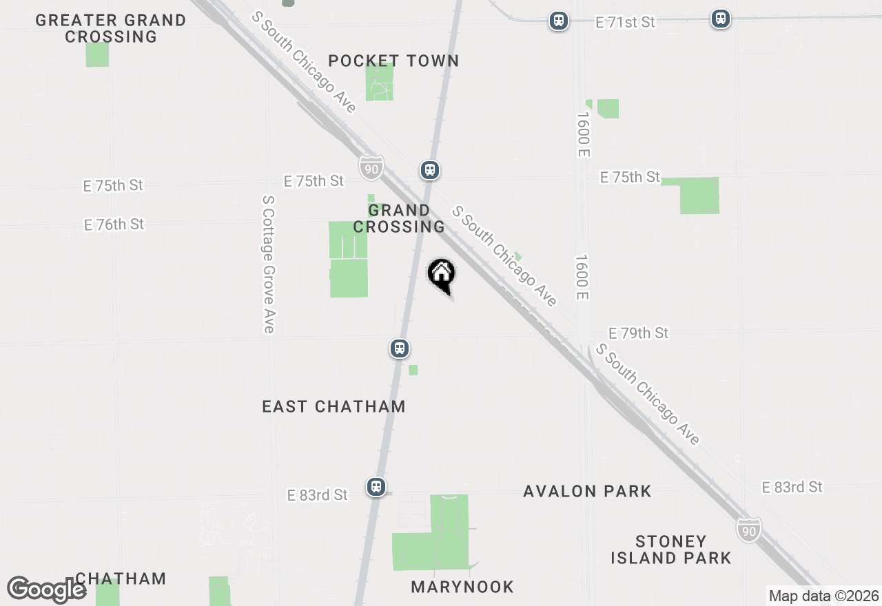 Map of 7806 S Avalon Avenue, Chicago, IL 60619
