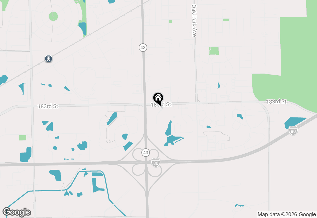 Map of (Address confidential), Tinley Park, Illinois 60477