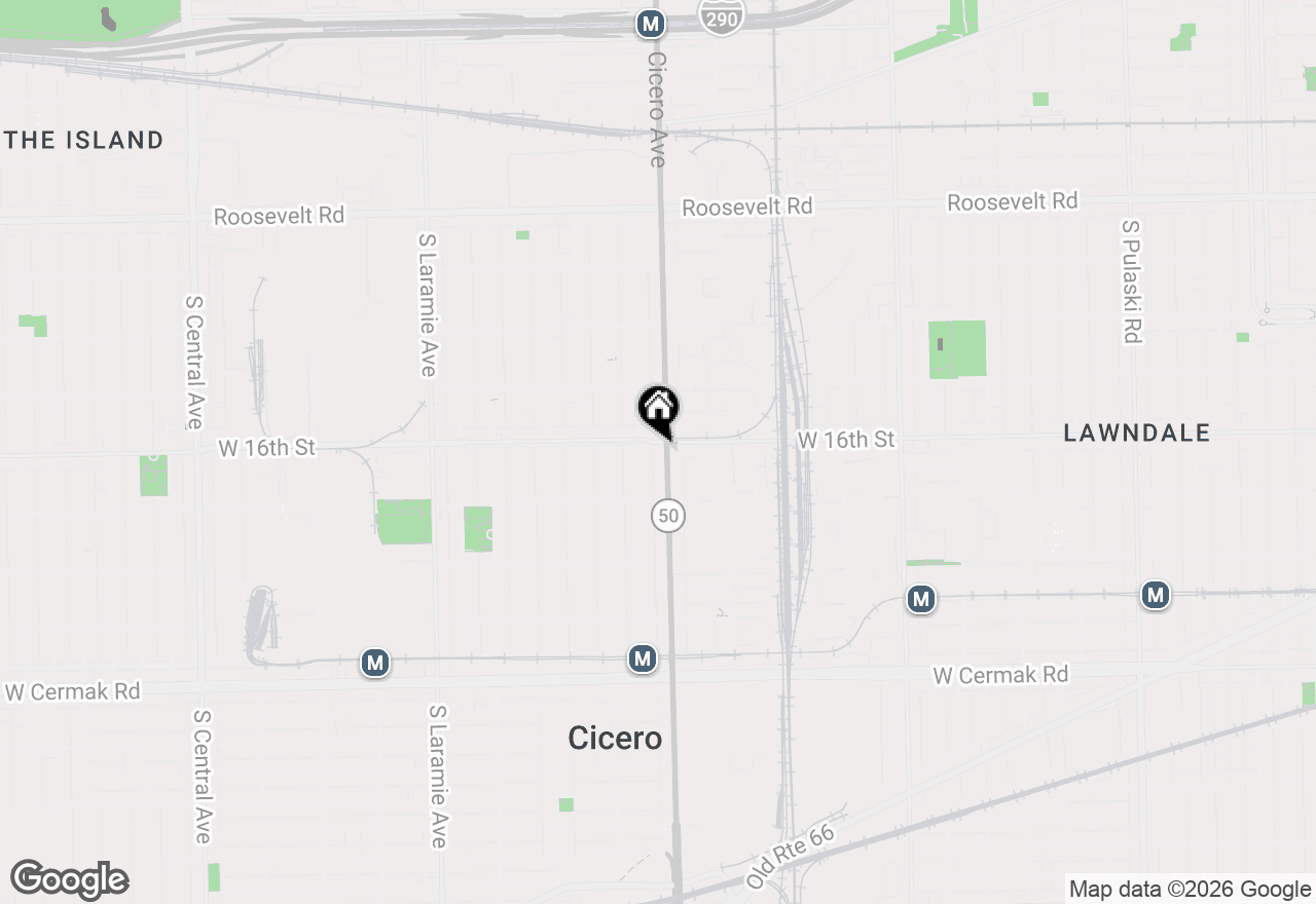 Map of 1600 S Cicero Avenue, Cicero, IL 60804