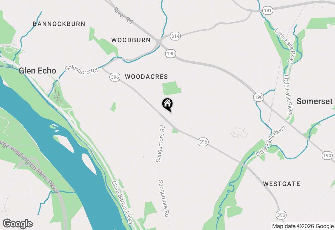 Map of 5927 Onondaga Road, Bethesda, MD 20816