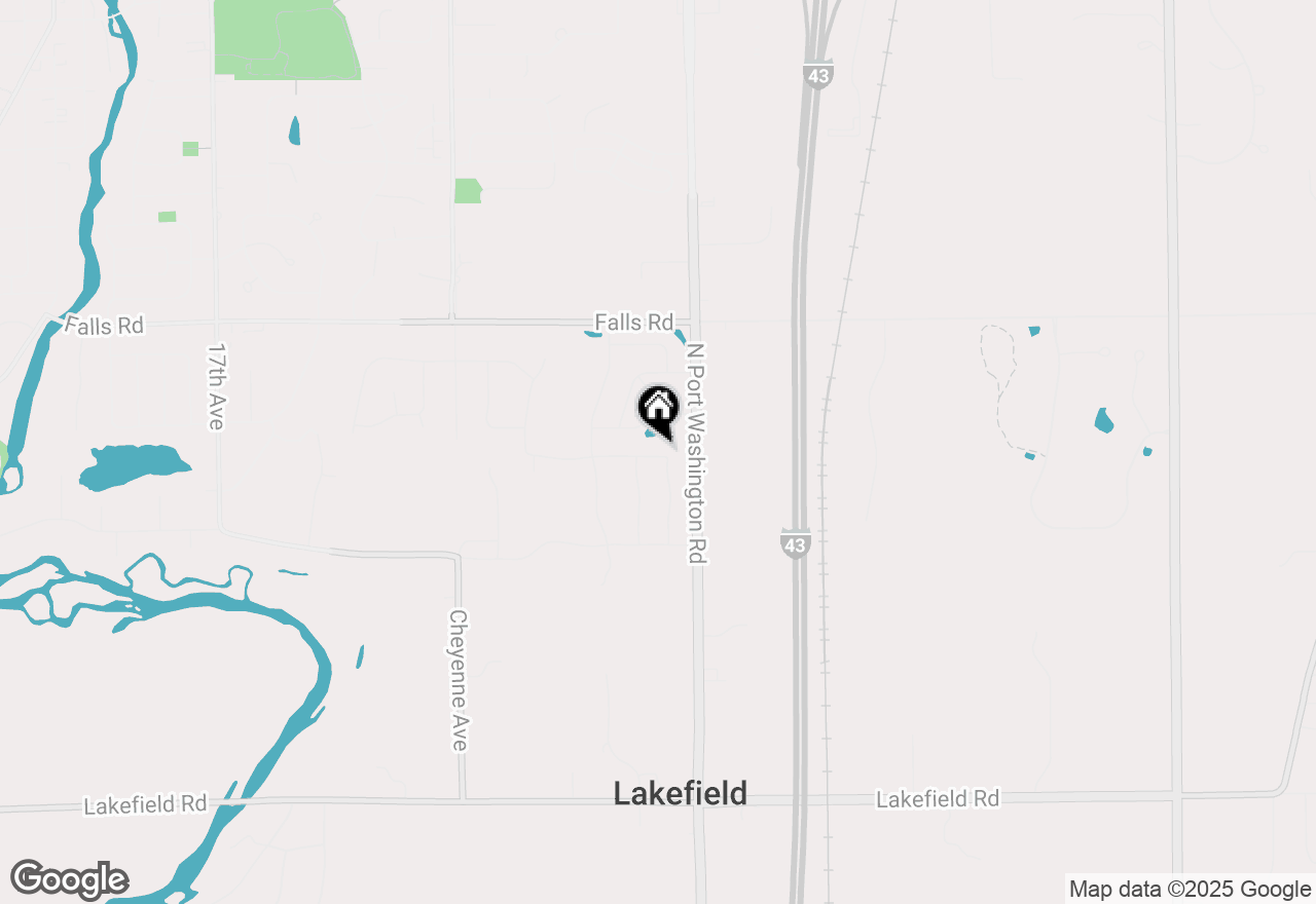 Map of 2436 Meadow Ln, Grafton, WI 53024
