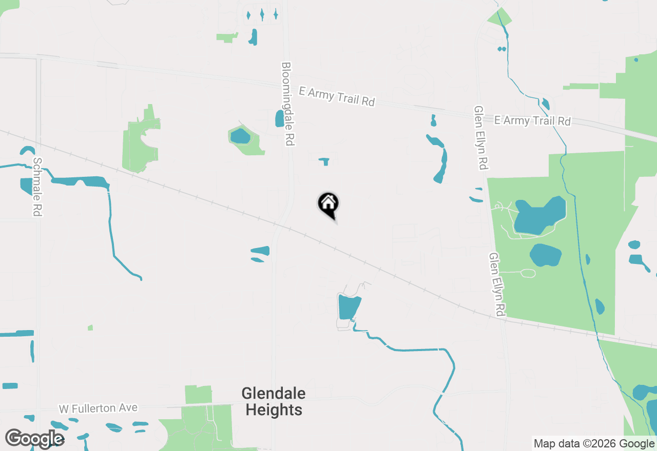 Map of 1895 Hickory Lane, Glendale Heights, IL 60139