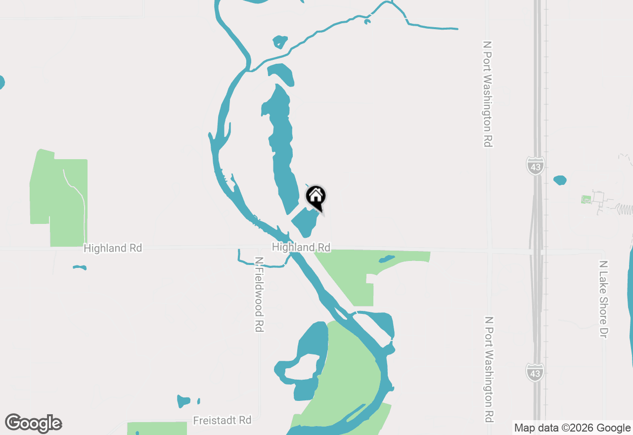 Map of 12975 N Colony Dr #12975, Mequon, WI 53097
