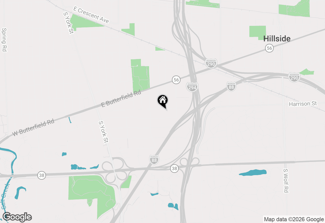 Map of 15W105 Harrison Street, Elmhurst, IL 60126