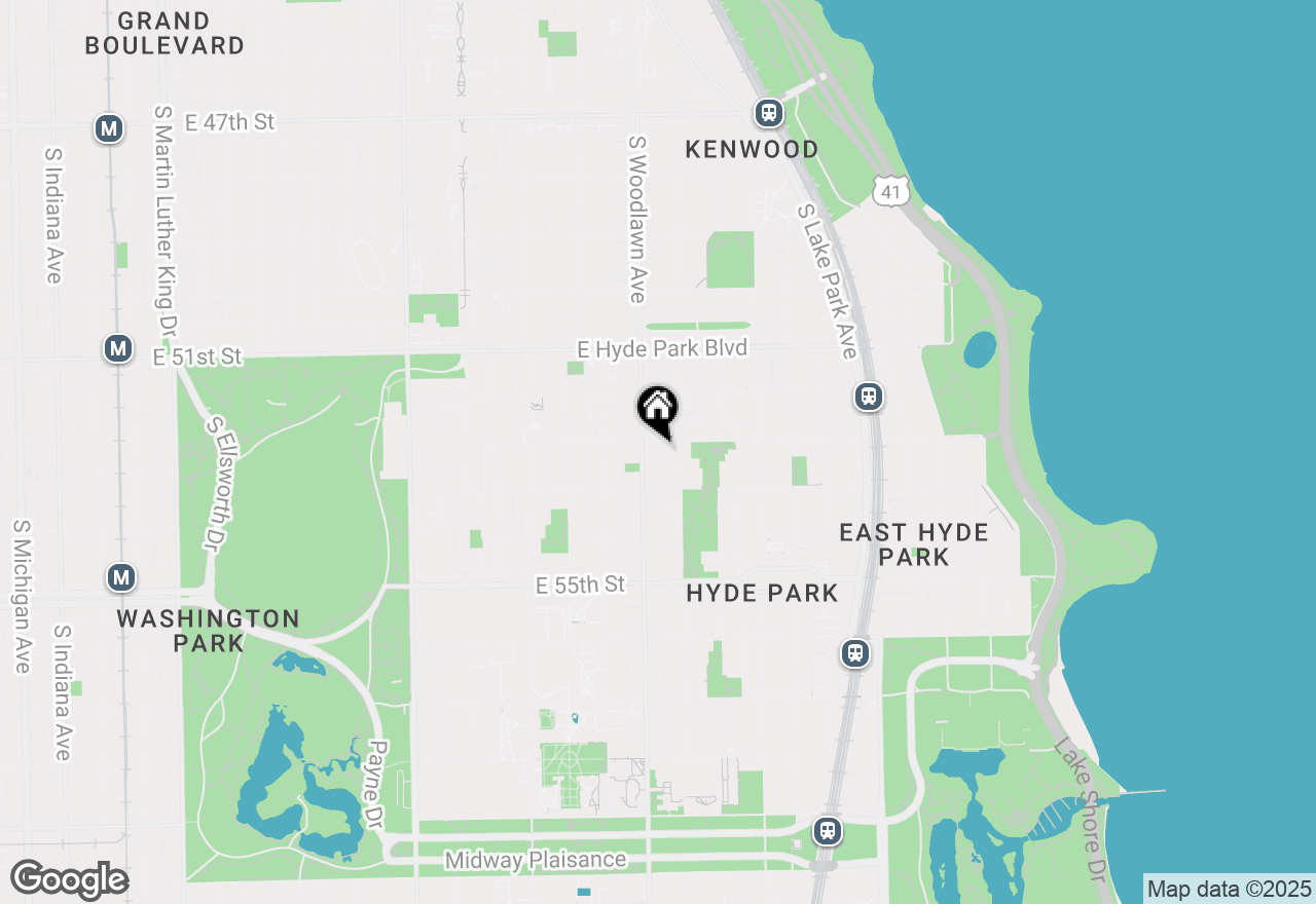 Map of 1213 E 53rd Street #3W, Chicago, IL 60615