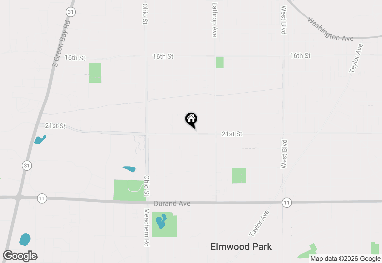 Map of 4124 21st St, Racine, WI 53405
