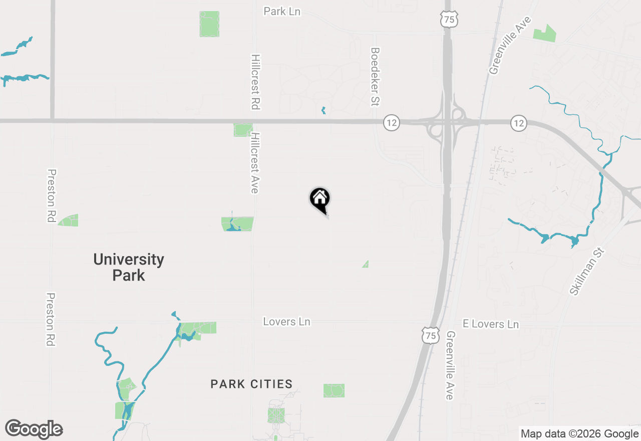 Map of 3112 Greenbrier Drive, University Park, TX 75225