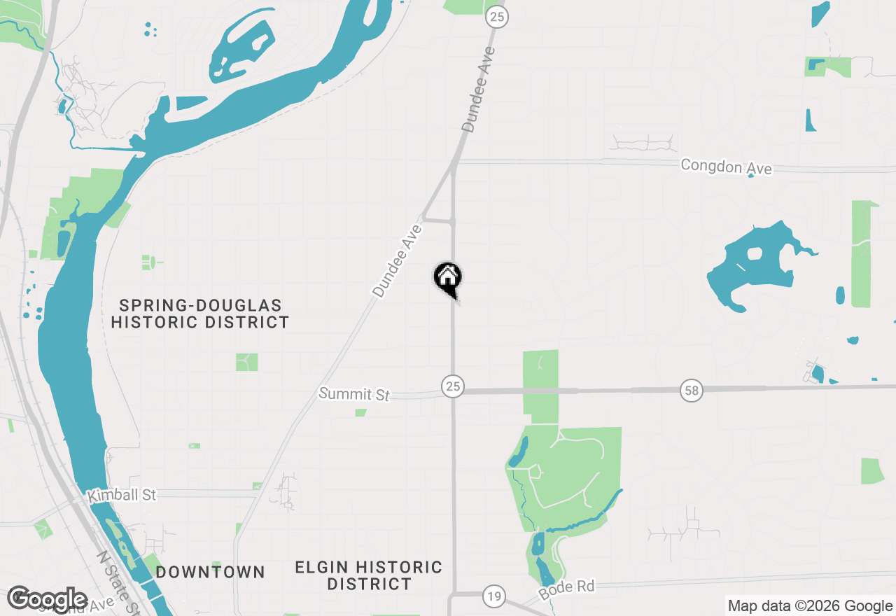 Map of 674 N Liberty Street, Elgin, IL 60120