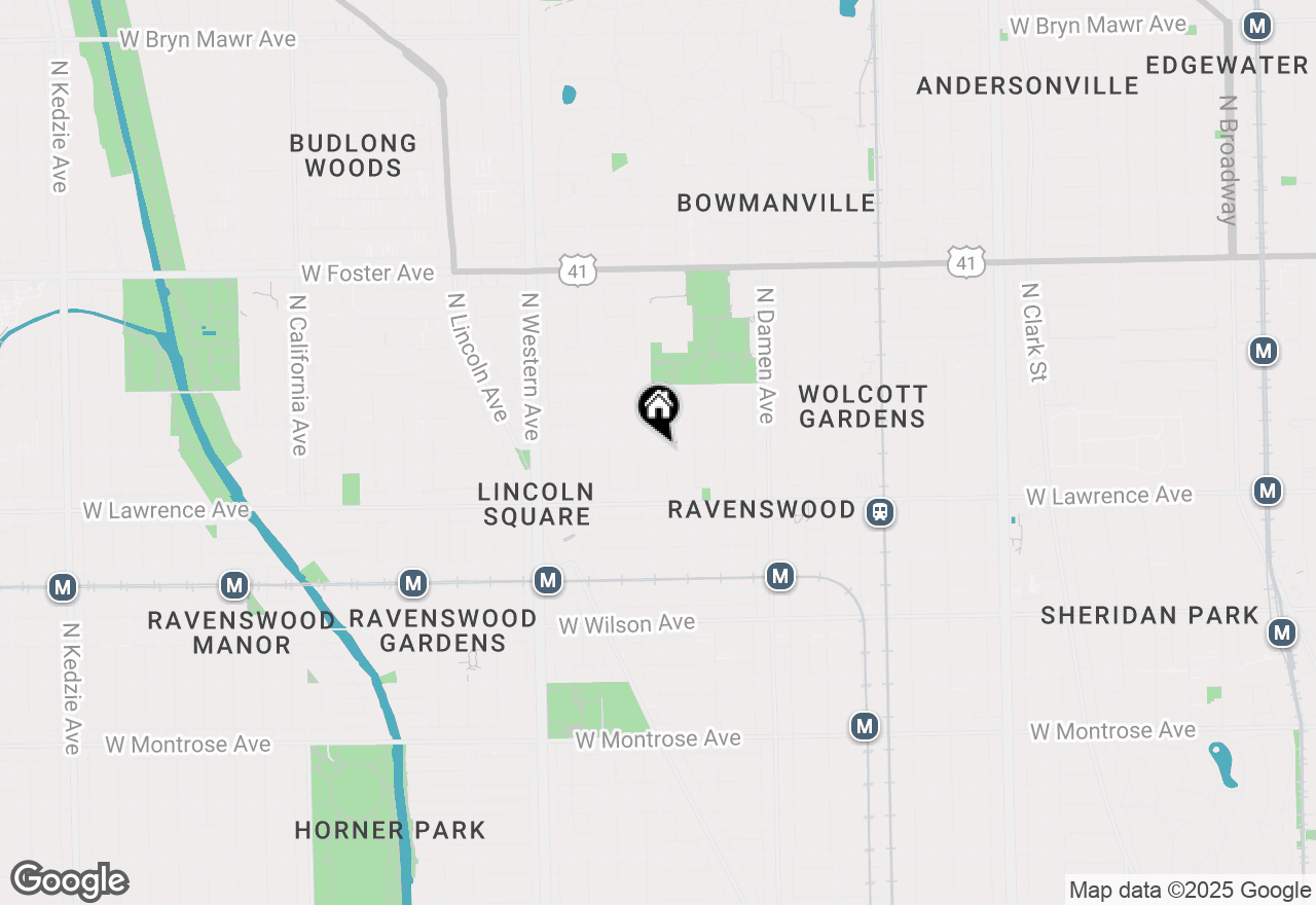 Map of 4853 N Leavitt Street, Chicago, IL 60625