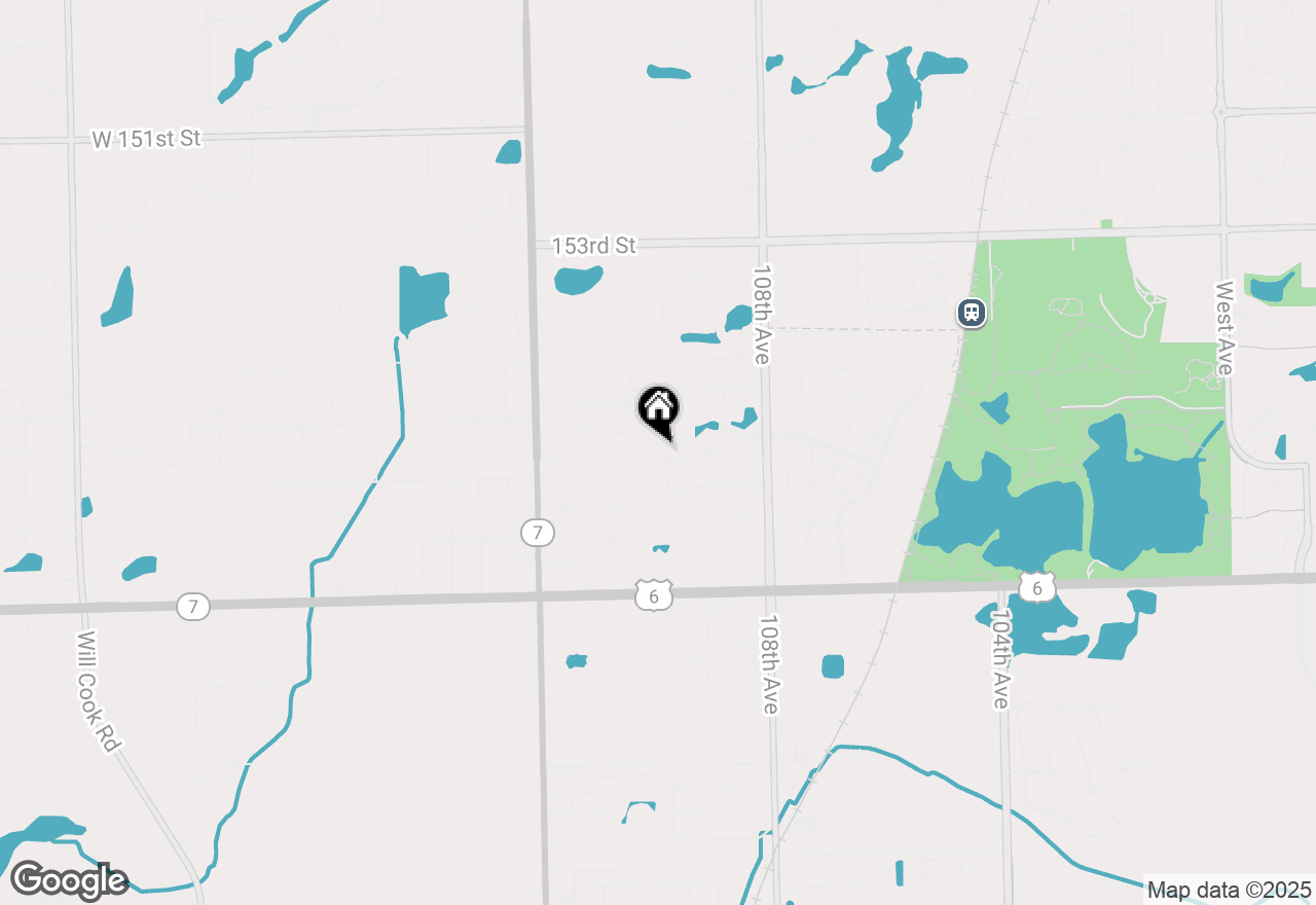 Map of 15616 Glenlake Drive, Orland Park, IL 60467