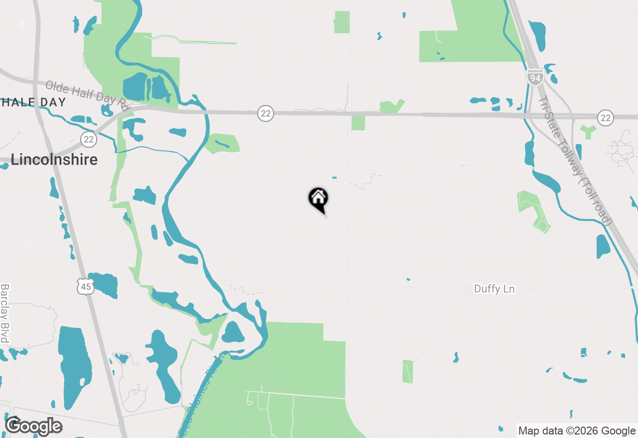 Map of 14 Oxford Drive, Lincolnshire, IL 60069
