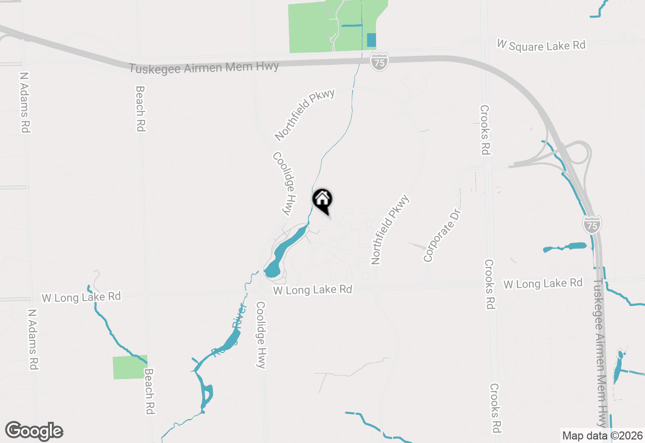 Map of 5391 Breeze Hill Place, Troy, MI 48098