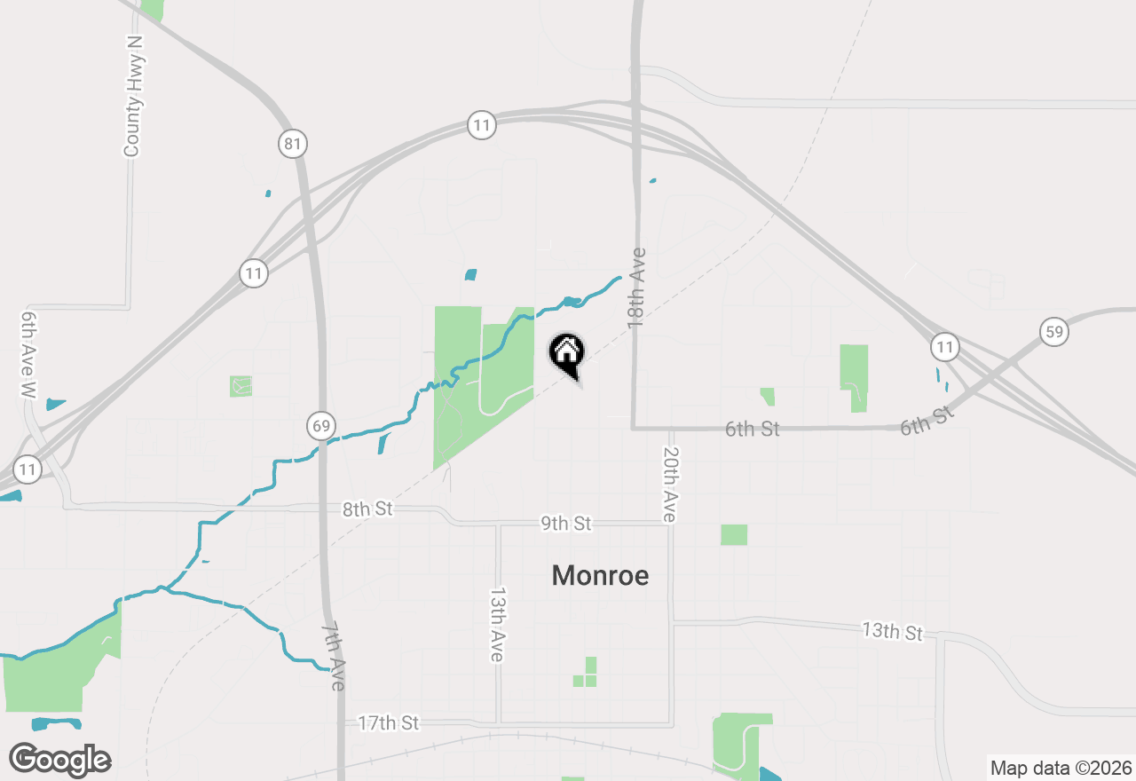 Map of 501 16th Avenue, Monroe, WI 53566
